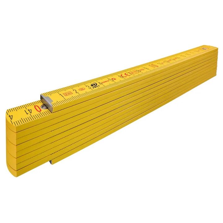 ТССП Метр складной деревянный желтый Тип 407P 2м х 16м STABILA - Изображение 1 - almatherm.kz