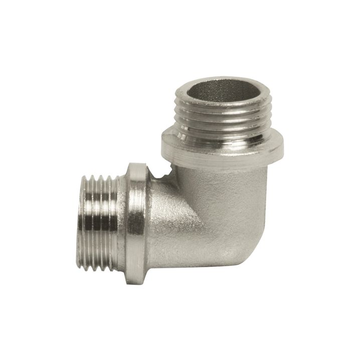 Угольник НР никель 1/2" - Изображение 1 - almatherm.kz