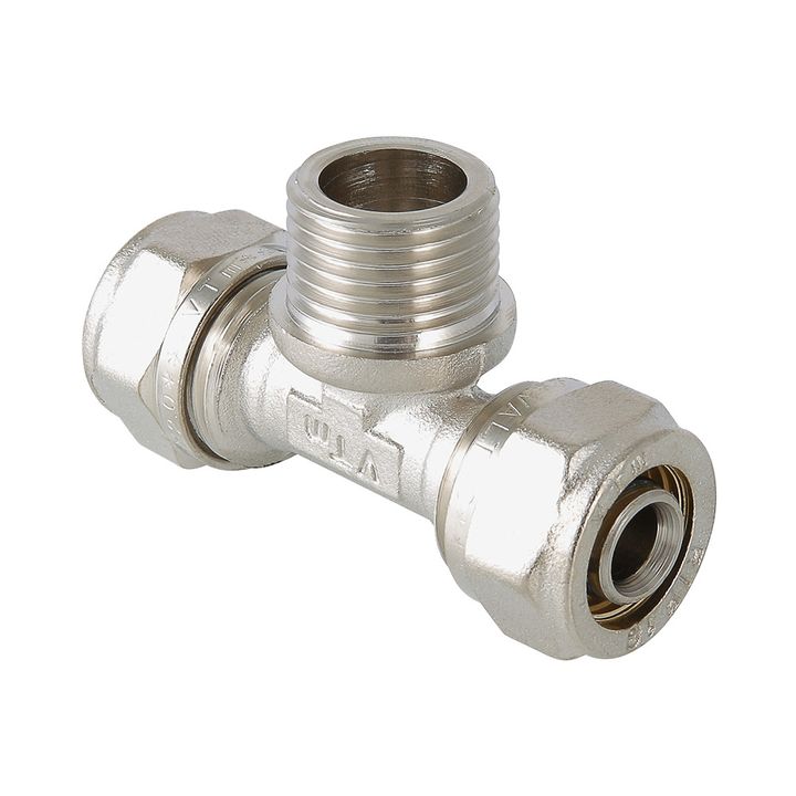 Тройник обжим НР 26x1" Valtec - Изображение 1 - almatherm.kz