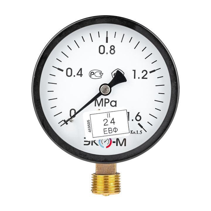 Радиалды манометр 1,6 МПа 100 мм M20x1,5 Экометр - Изображение 1 - almatherm.kz