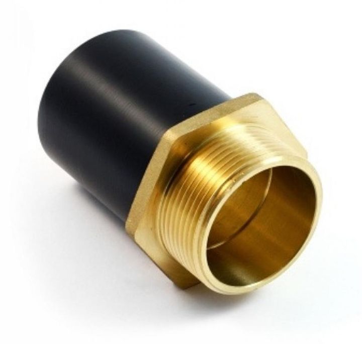 Переходник ПЭ-латунь НР 90x3" SDR11 PN16 Borfit - Изображение 1 - almatherm.kz