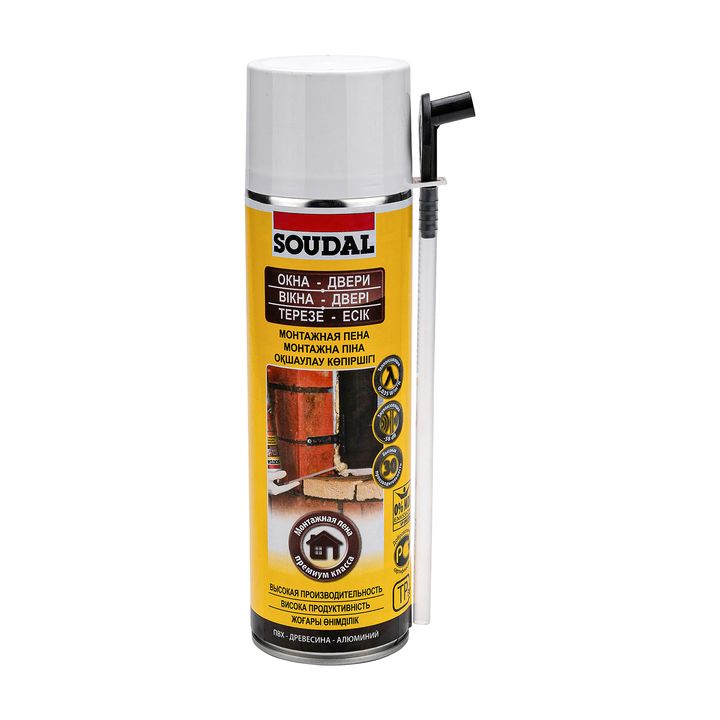 Пена монтажная 500 мл Soudal - Изображение 1 - almatherm.kz