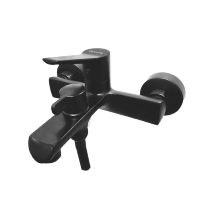 Ванна араластырғышы қысқа шүмегі қара Gracia GRL1469B - Изображение 1 - almatherm.kz