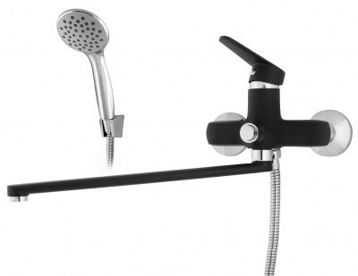 Ваннаға арналған араластырғыш қара Rusant 408-66 RS-V - Изображение 1 - almatherm.kz