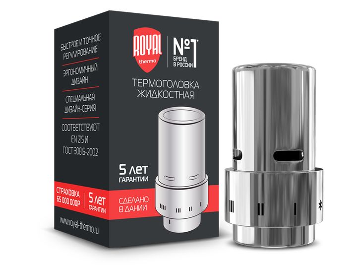 Сұйық термиялық бас хром Royal Thermo Design Click - Изображение 1 - almatherm.kz