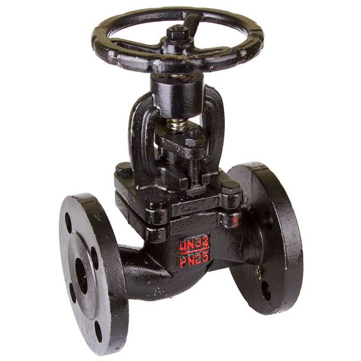 Вентиль чугунный фланцевый DN25 PN16 G - Изображение 1 - almatherm.kz