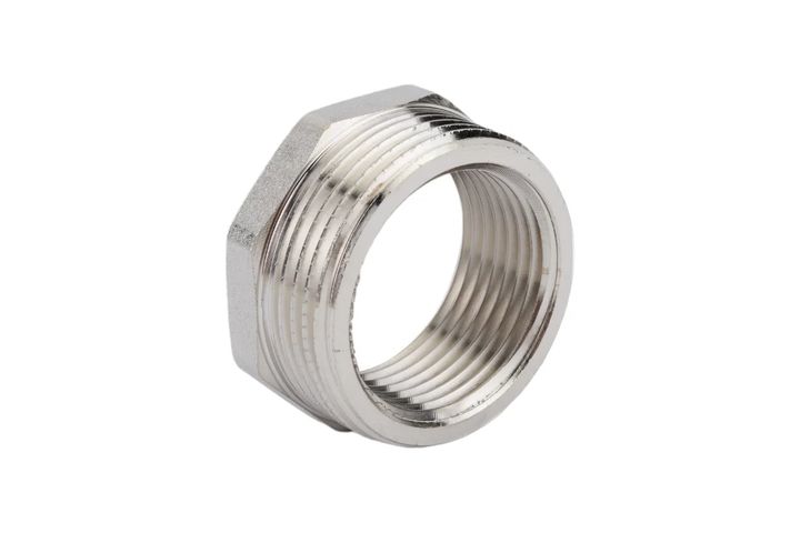 Футорка никель НР-ВР 1 1/4"х1" STI - Изображение 1 - almatherm.kz