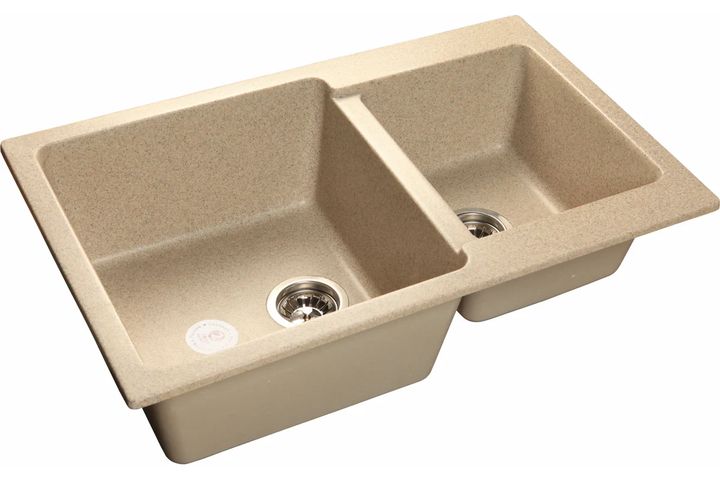Мәрмәр раковина (2) P 780 K (310) GF сұр 780x510 GranFest - Изображение 1 - almatherm.kz