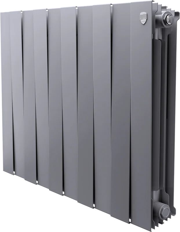 Радиатор биметаллический 500x100 (1 секция) PianoForte Silver Satin Royal Thermo - Изображение 1 - almatherm.kz