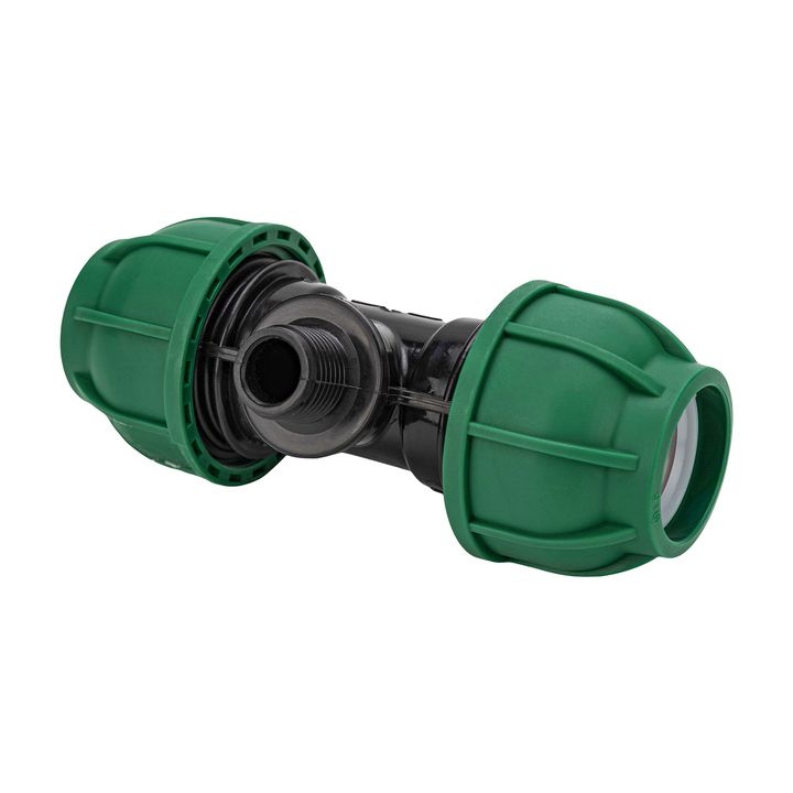 Тройник компрессионный НР 20x1/2" Jakko - Изображение 1 - almatherm.kz