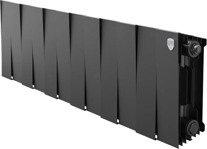 Радиатор биметаллический 200x100 (1 секция) PianoForte Noir Sable Royal Thermo - Изображение 1 - almatherm.kz