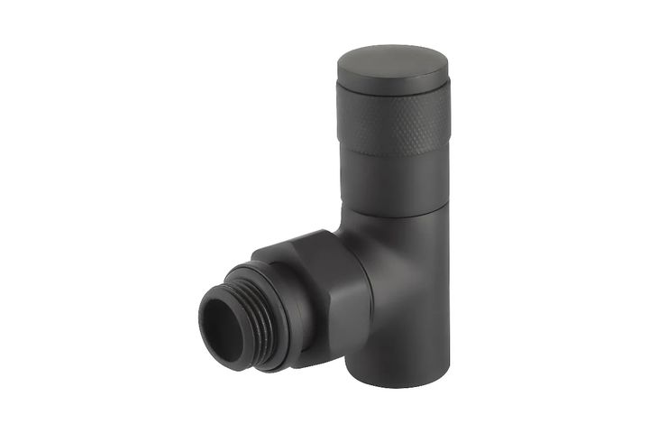 Бұрыштық радиатор клапаны 1/2 дюймдік қара Royal Thermo PIANO - Изображение 1 - almatherm.kz