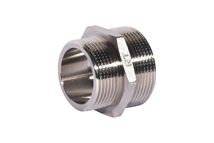 Ниппель никель 1"х1/2" Royal Thermo - Изображение 1 - almatherm.kz