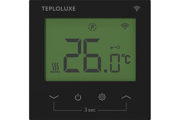 Терморегулятор для теплого пола электронный черный Теплолюкс Pontus Wi-Fi - Изображение 1 - almatherm.kz