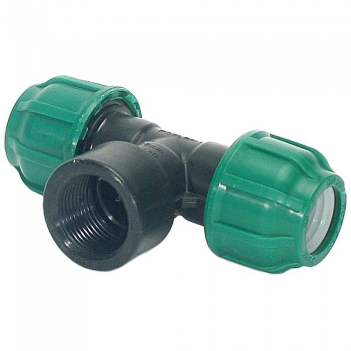 Тройник компрессионный ВР 20x3/4" Poelsan - Изображение 1 - almatherm.kz