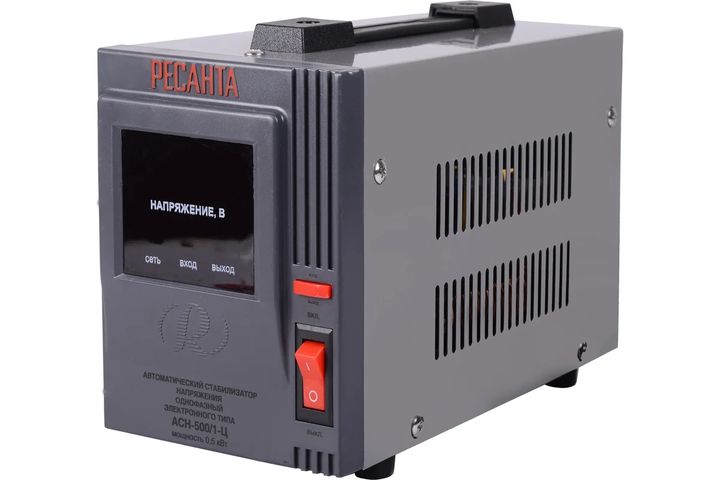 Стабилизатор напряжения 500 Вт Ресанта АСН-500/1-Ц - Изображение 1 - almatherm.kz