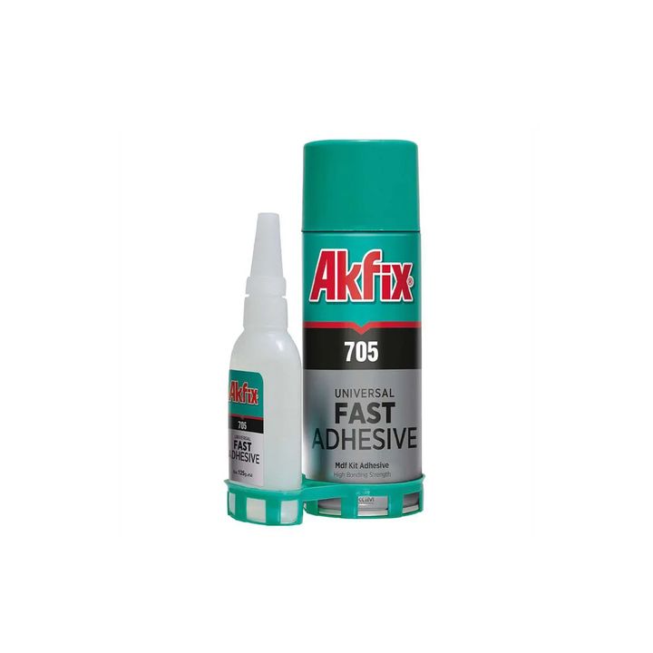 Клей двухкомпонентный 400 мл 100 гр МДФ Akfix 705 - Изображение 1 - almatherm.kz