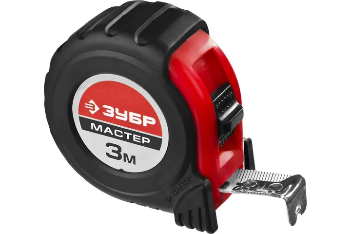 Өлшеу лентасы, автостоппен резеңкеленген корпус 3 м Bison Master 34055-03-16_z02 - Изображение 1 - almatherm.kz