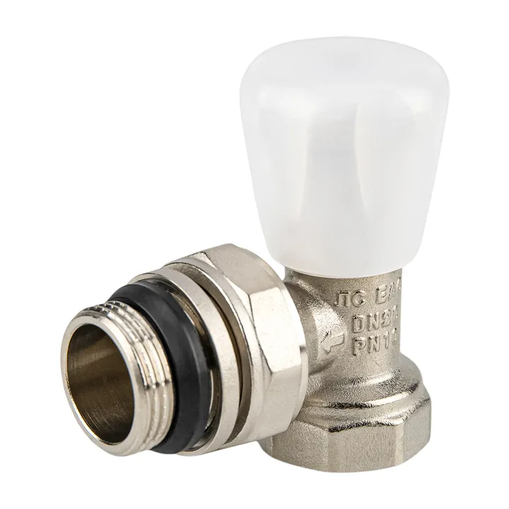 Aqualink тығыздағышпен 3/4" бұрыштық радиатор клапаны - Изображение 1 - almatherm.kz