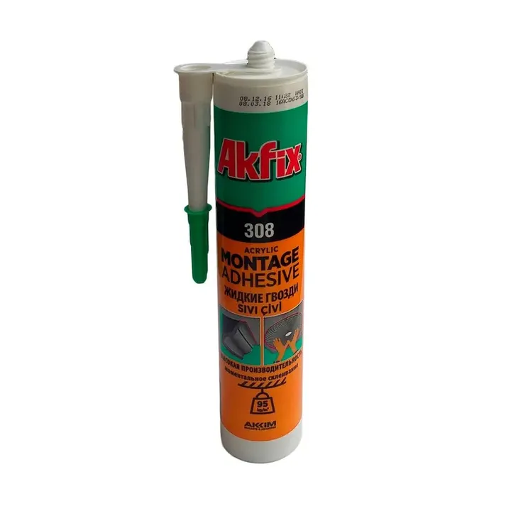 Сұйық шегелер 310 мл 308 Akfix - Изображение 1 - almatherm.kz