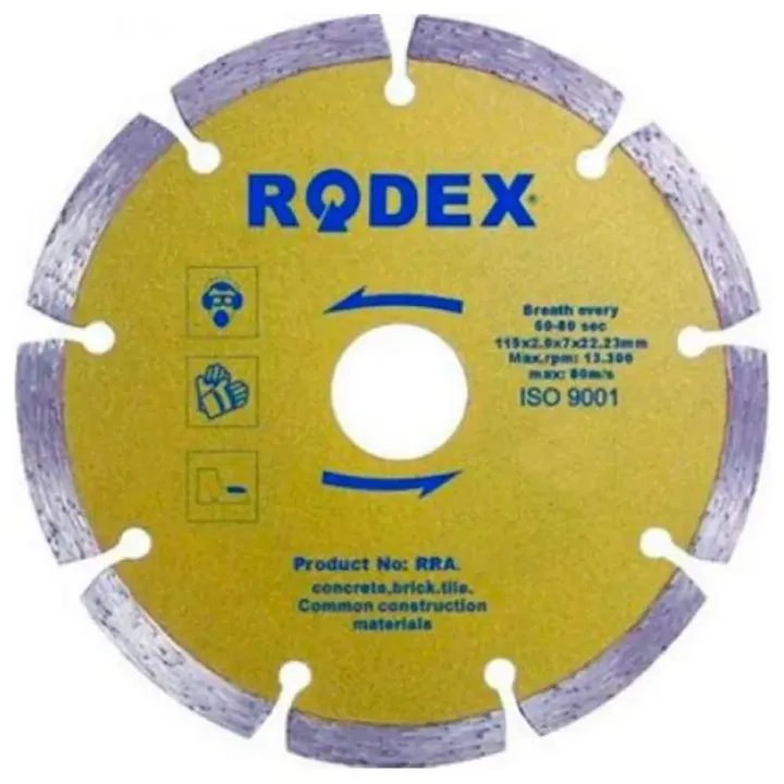 Алмаз кесу дискісі 150 мм Rodex RRA150 - Изображение 1 - almatherm.kz