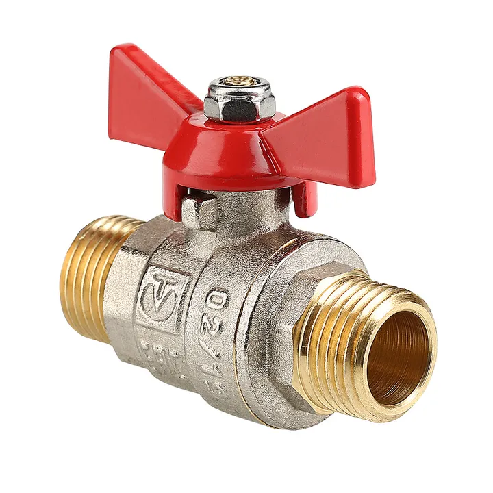 Кран шаровой НР-НР 1/2" с бабочкой Valtec - Изображение 1 - almatherm.kz