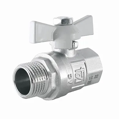 Кран шаровой ВР-НР 1" с бабочкой STI - Изображение 1 - almatherm.kz