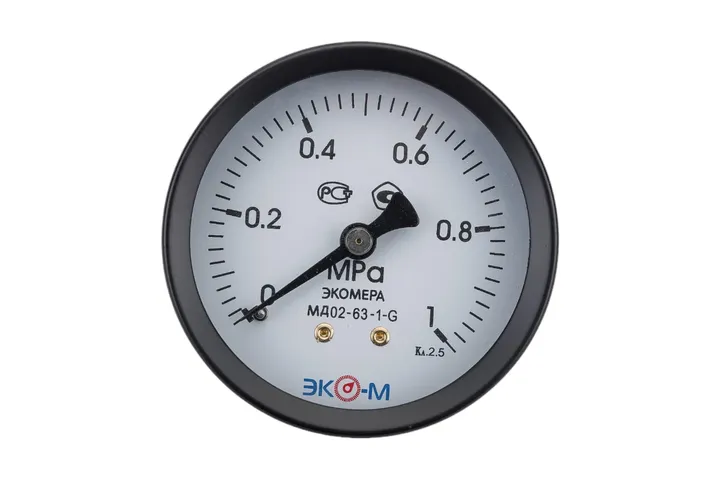 Манометр радиальный 1.0 МПа 63 мм G1/4" Экомера - Изображение 1 - almatherm.kz