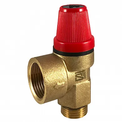 Клапан предохранительный 6 бар ВР-НР 3/4"x1/2" STI - Изображение 1 - almatherm.kz