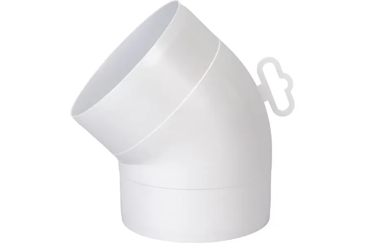 Колено круглое 45° пластик D100 ERA 10ККП 45° - Изображение 1 - almatherm.kz