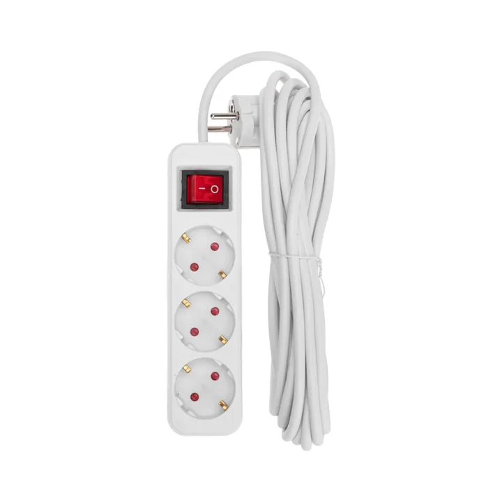 Электр ұзартқыш сым 3 розетка 5м AE35305 AE35305 - Изображение 1 - almatherm.kz