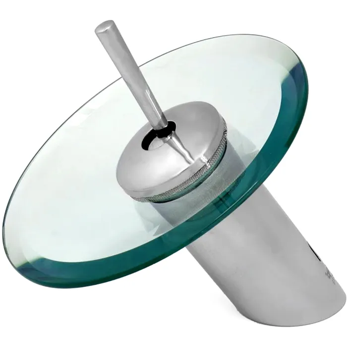 Смеситель раковины водопад латунь/стекло Ledeme L1055-2 - Изображение 1 - almatherm.kz