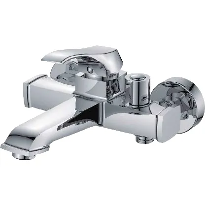 Смеситель ванны короткий излив хром Ledeme L3242 - Изображение 1 - almatherm.kz