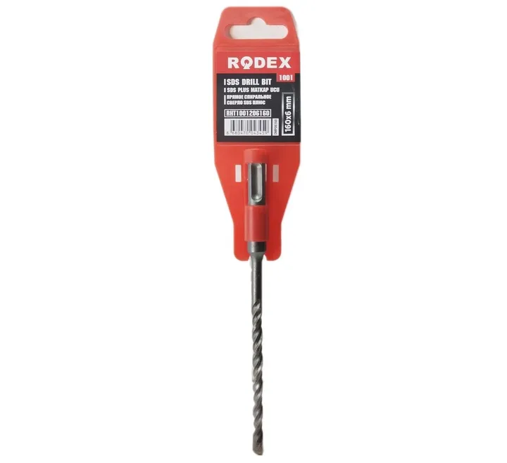 Бур по бетону 6x160мм SDS Plus Rodex RHT1001206160 - Изображение 1 - almatherm.kz