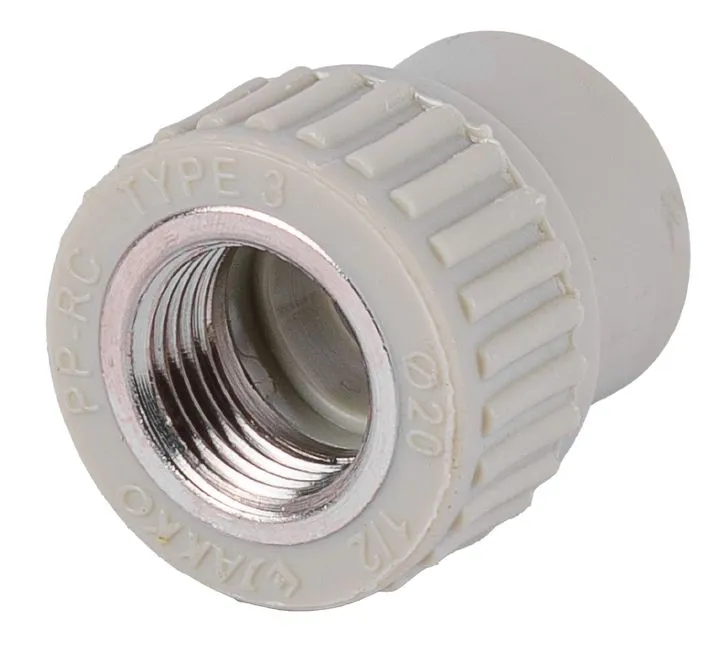 Адаптер ППР ВР под ключ серый 25x3/4" Jakko - Изображение 1 - almatherm.kz