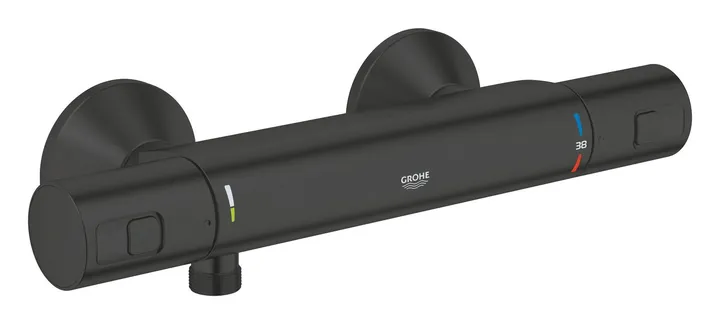 Смеситель душа с термостатом черный Grohe Precision Start 345942430 - Изображение 1 - almatherm.kz
