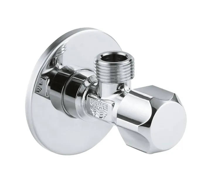 Вентиль угловой для бытовых приборов 1/2"x1/2" хром Grohe 22025000 - Изображение 1 - almatherm.kz