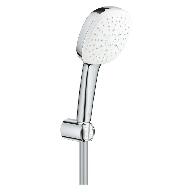 Душевая лейка 3 режима со шлангом и кронштейном хром/белый Grohe Tempesta 110 27588003 - Изображение 1 - almatherm.kz