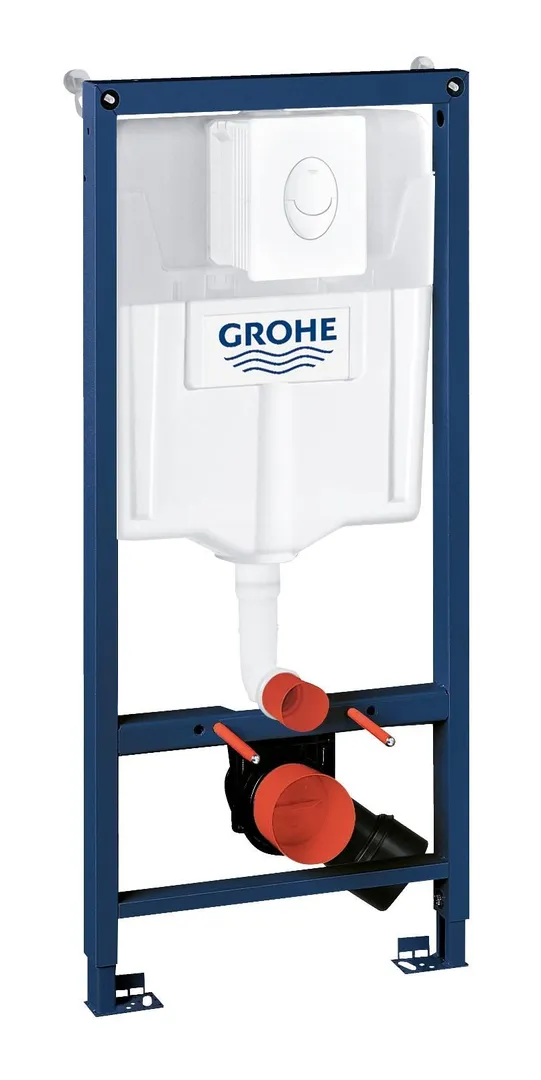 Инсталляция унитаза 3в1 клавиша овальная белая Grohe Rapid SL 38722001 - Изображение 1 - almatherm.kz