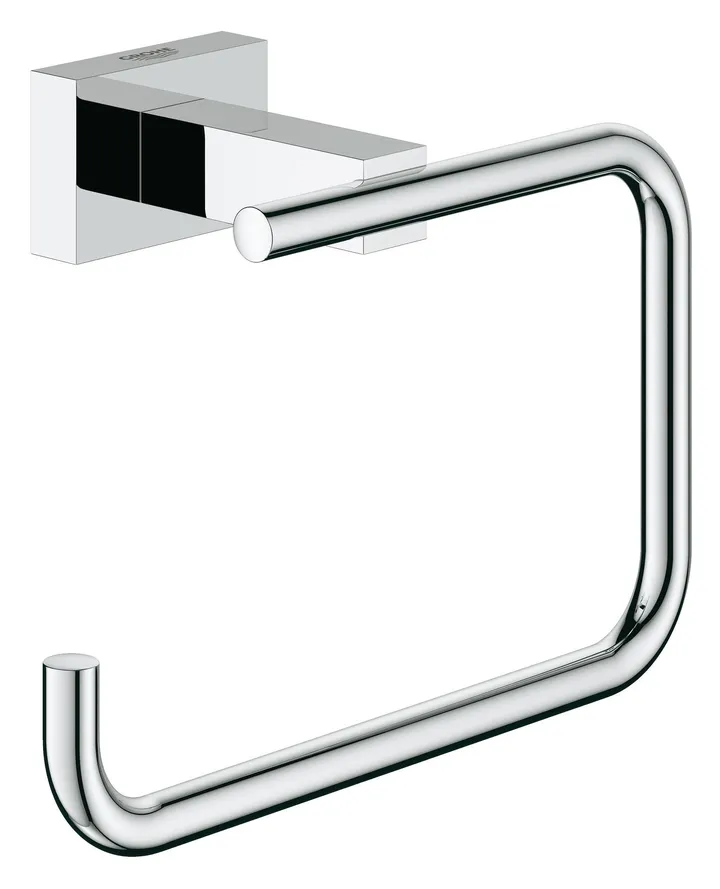 Держатель туалетной бумаги без крышки хром Grohe Essentials Cube 40507001 - Изображение 1 - almatherm.kz