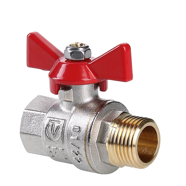 Кран шаровой ВР-НР 3/4" с бабочкой Valtec - Изображение 1 - almatherm.kz