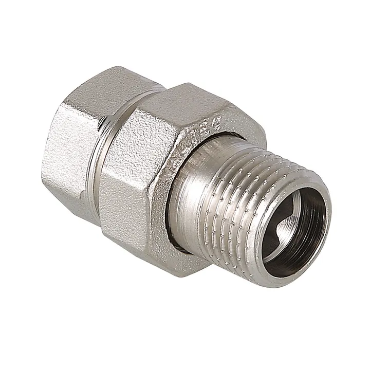 Сгон прямой ВР-НР никель 1 1/2" Valtec - Изображение 1 - almatherm.kz