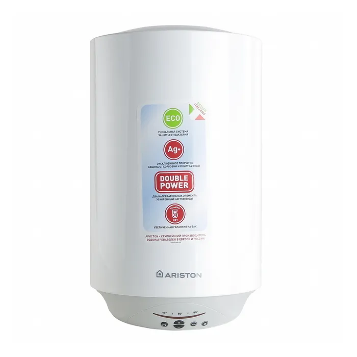 Водонагреватель электрический накопительный V 30 л Ariston ABS PRO ECO 30 V SLIM - Изображение 1 - almatherm.kz