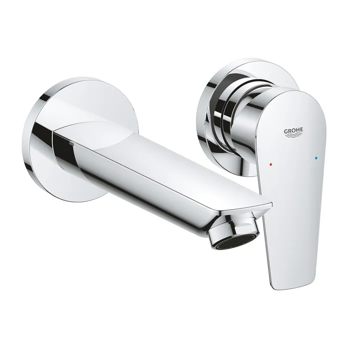 Смеситель раковины настенного монтажа Grohe BauEdge New 20474001 - Изображение 1 - almatherm.kz