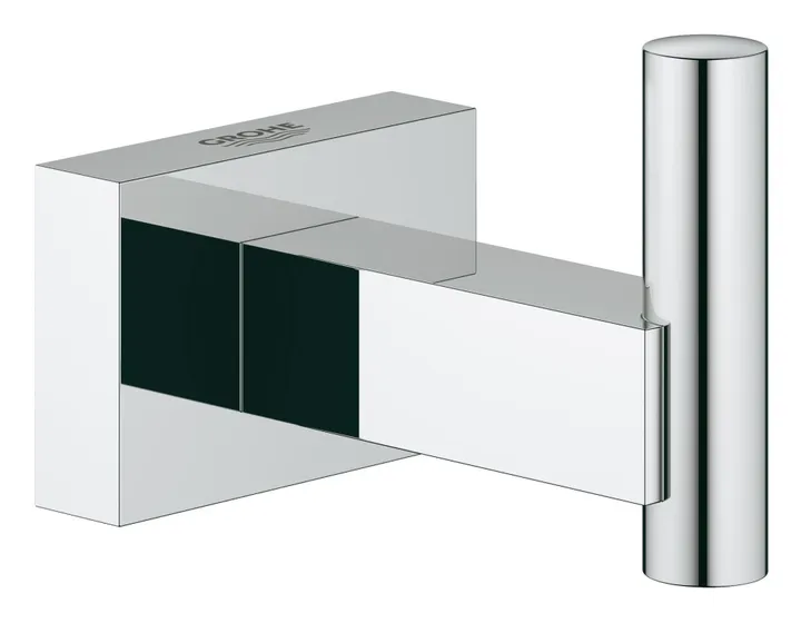 Крючок для банного халата хром квадрат Grohe Essentials Cube 40511001 - Изображение 1 - almatherm.kz
