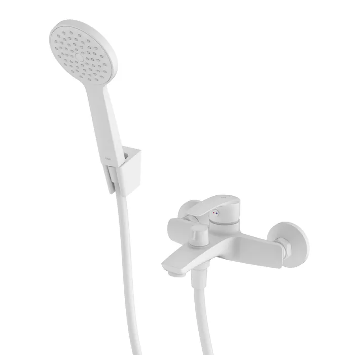 Смеситель ванны белый матовый Iddis Ray RAYWT02i02 - Изображение 1 - almatherm.kz