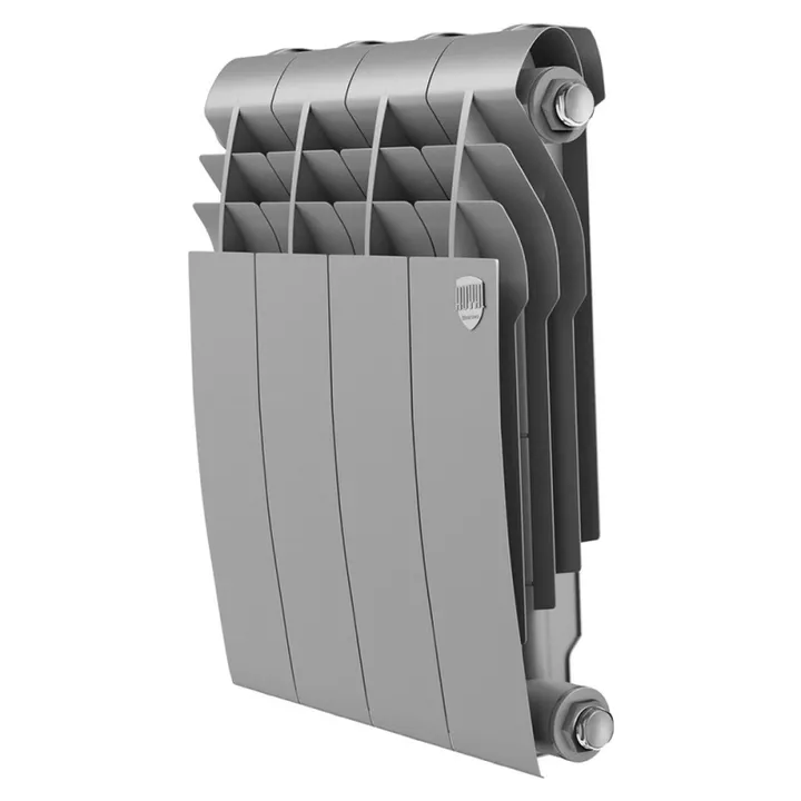 Радиатор биметаллический 350x80 (4 секции) BiLiner Silver Satin Royal Thermo - Изображение 1 - almatherm.kz