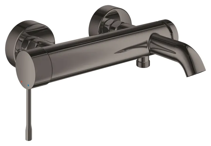 Смеситель ванны короткий излив темный графит глянец Grohe Essence New 33624A01 - Изображение 1 - almatherm.kz