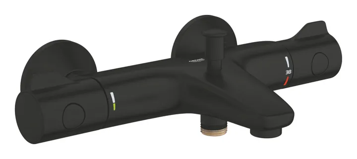 Смеситель ванны с термостатом черный Grohe Grohtherm 800 1022032430 - Изображение 1 - almatherm.kz