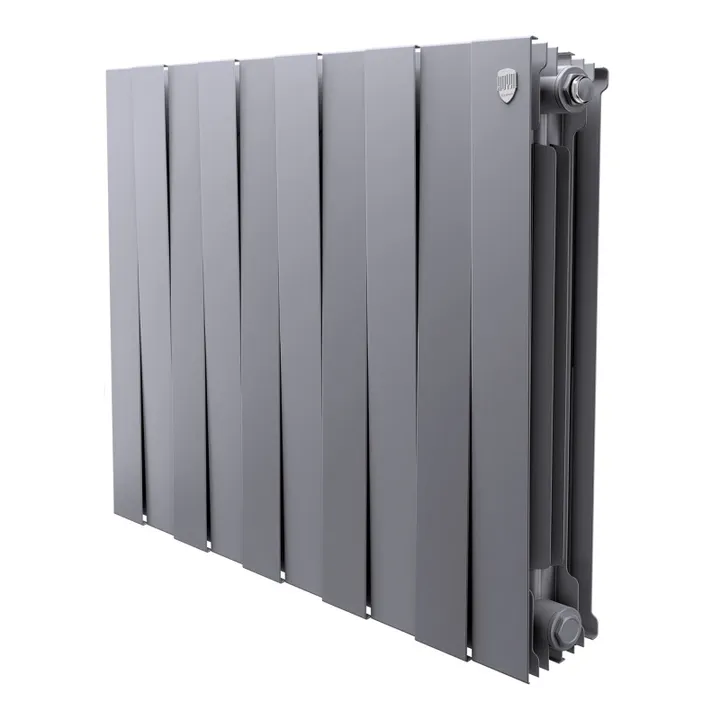 Радиатор биметаллический 500x100 (10 секций) PianoForte Silver Satin Royal Thermo - Изображение 1 - almatherm.kz